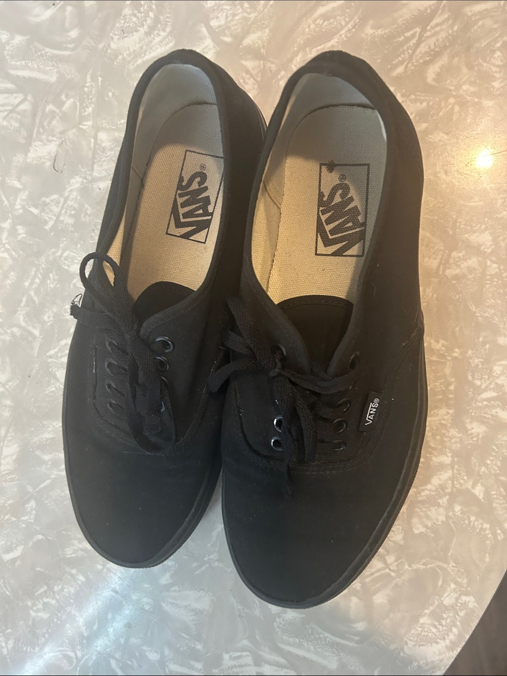 Vans Black Low-Top Canvas Sneakers for Men